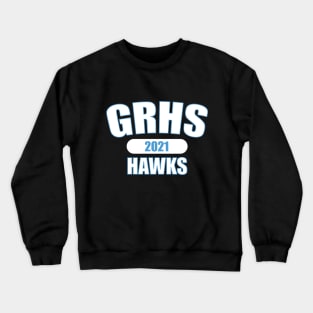 GRHS Hawks 2021 White and Blue Crewneck Sweatshirt